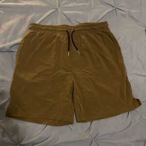 COOFANDY Olive Green Mens Shorts